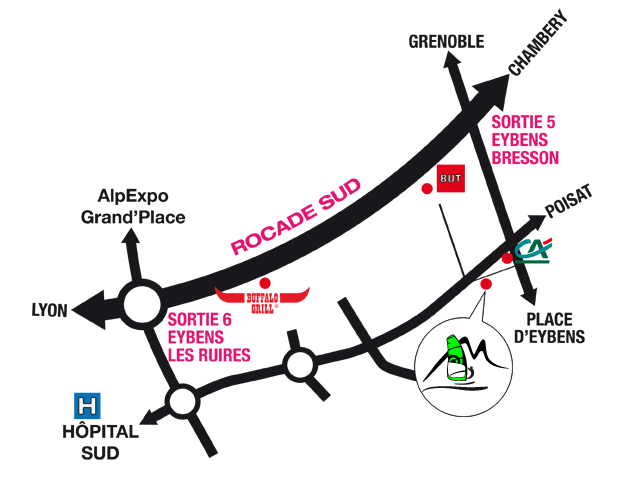 Plan d'accès Ultimate Gliss