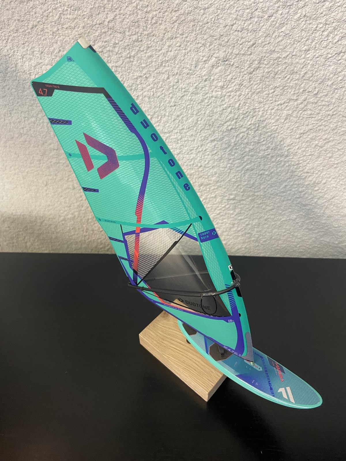 MINIATURE VOILE DUOTONE BLEU+PLANCHE FANATIC BLEU