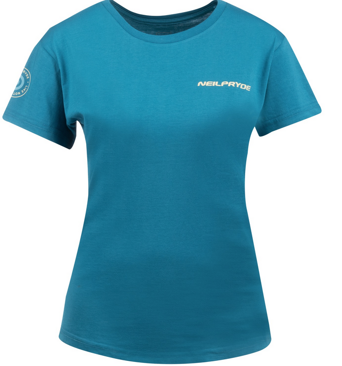 NEILPRYDE WS WOMEN SWEAT T-SHIRT PEACOCK BLUE