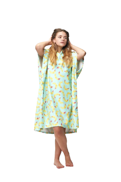 AFTER ESSENTIALS PONCHO BANANA STAINS YELLOW