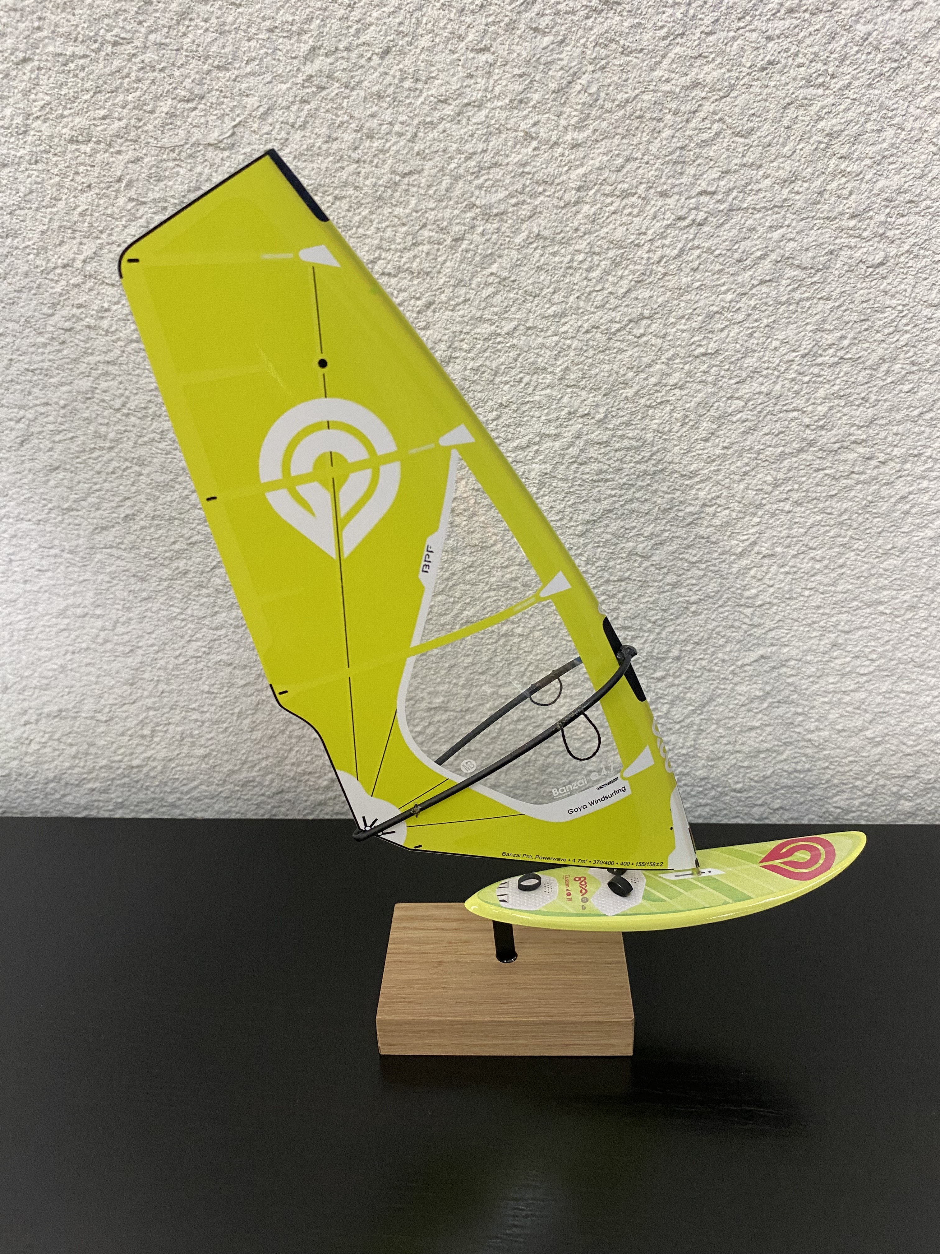 MINIATURE VOILE GOYA JAUNE +PLANCHE GOYA JAUNE ET BLANCHE